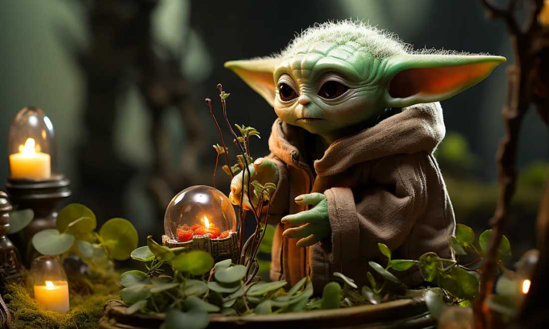 AI Generated image of Baby Yoda
